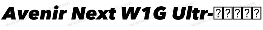 Avenir Next W1G Ultr字体转换